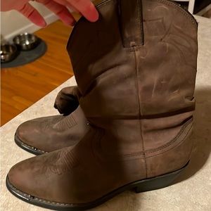 Women’s leather boots, not sure of brand.